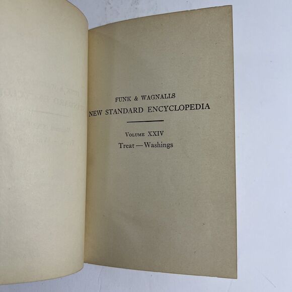 Funk and Wagnalls New Standard Encyclopedia 1931 1934 Vol XXIV Treat to Washings - Picture 3 of 14